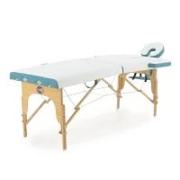 Массажный стол складной деревянный 2-х секционный JF-AY01 (светлая рама) "Med-Mos" Массажный стол складной деревянный 2-х секционный JF-AY01 (светлая рама) "Med-Mos"